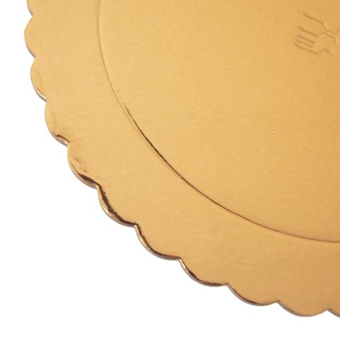 Podkład pod Tort Okrągły Złoty 26 cm ORION Tektura Dekoracyjna