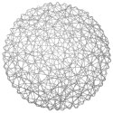 Podkładka na Stół Okrągła Koronkowa Szara 35 cm ORION Ozdoba Stół