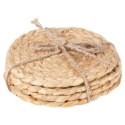 Podstawki pod Kubek Jutowe Naturalne Boho 4 szt. 10 cm HSC Okrągłe