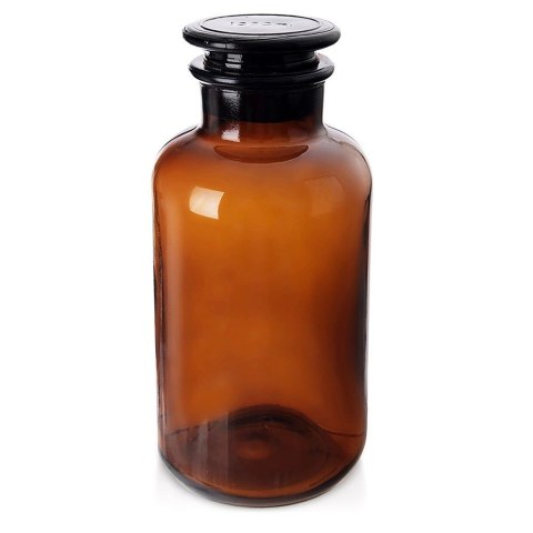 Pojemnik Butelka Retro na Płyny Produkty Sypkie Szklany Brązowy ORION 1 l