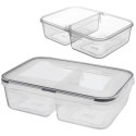 Pojemnik Dzielony Lunchbo x 2 L ORION Szczelny Piętrowany 25,5 x 18 cm