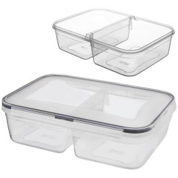 Pojemnik Dzielony Lunchbo x 2 L ORION Szczelny Piętrowany 25,5 x 18 cm
