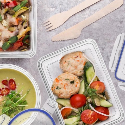 Pojemnik Lunchbox Szczelny ORION 700 ml Zmywarka Piętrowany 14 x 10 cm