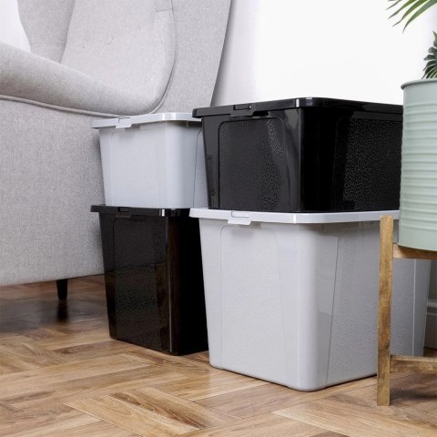 Pojemnik do Przechowywania Uniwersalny Plastikowy z Pokrywką VILDE 30 l