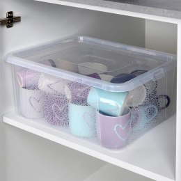 Pojemnik do Przechowywania z Pokrywką 20 L VILDE Organizer 40 x 33 x 20 cm