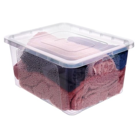Pojemnik do Przechowywania z Pokrywką 20 L VILDE Organizer 40 x 33 x 20 cm