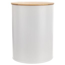 Pojemnik Metalowy 2,3 L ORION Bambusowa Pokrywka Szczelny 17,5 x 13,5 cm