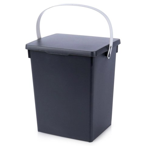 Pojemnik Organizer na Akcesoria Czarny 5,5 L 19 x 18 x 23 cm z Pokrywą