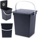 Pojemnik Organizer na Akcesoria Czarny 5,5 L 19 x 18 x 23 cm z Pokrywą