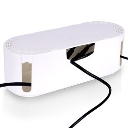 Pojemnik Organizer na Kable Przedłużacze 32 x 12 x 11,5 cm VILDE Biały