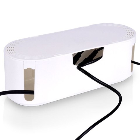 Pojemnik Organizer na Kable Przedłużacze 32 x 12 x 11,5 cm VILDE Biały