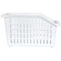 Pojemnik Organizer na Kółkach Wąski 13 L VILDE Biały 46 x 18 x 26,5 cm