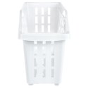 Pojemnik Organizer na Kółkach Wąski 13 L VILDE Biały 46 x 18 x 26,5 cm