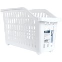 Pojemnik Organizer na Kółkach Wąski 13 L VILDE Biały 46 x 18 x 26,5 cm