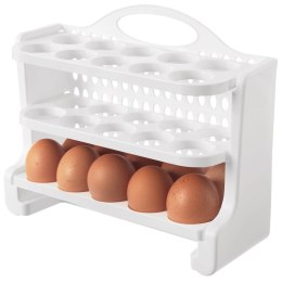 Pojemnik na Jajka Organizer Trzypoziomowy 30 szt. ORION 28 x 10 x 22,5 cm