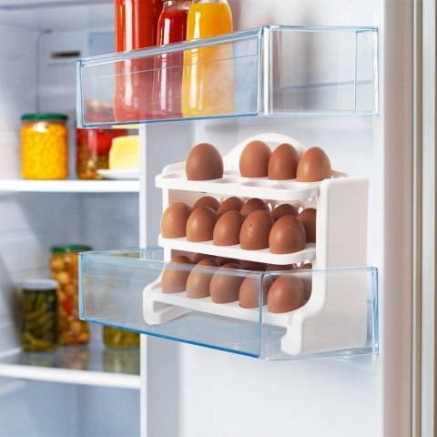 Pojemnik na Jajka Organizer Trzypoziomowy 30 szt. ORION 28 x 10 x 22,5 cm
