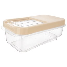 Pojemnik na Kapsułki Karmę Proszek 5 L 35 x 19,5 x 13 cm ORION Beżowy
