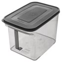 Pojemnik na Produkty Sypkie GREY 3,25 L ORION Uchwyt 23 x 15,5 x 15,5 cm
