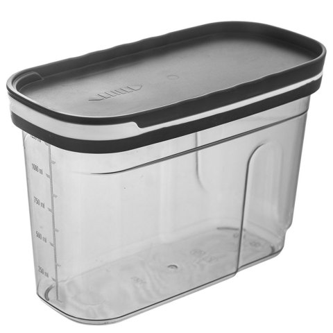 Pojemnik na Sypkie z Miarką Dozownik 1,25 L ORION Piętrowany 19,5 x 13,5 cm