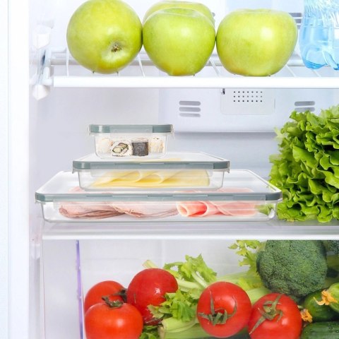 Pojemnik na Żywność Ser Wędlinę z Pokrywką Uszczelką do Lodówki ORION 900ml