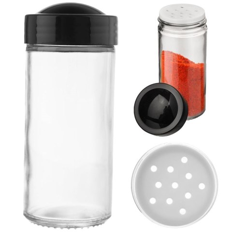 Pojemnik Szklany na Przyprawy Sitko 100 ml ORION Zamykany 10 x 4 cm