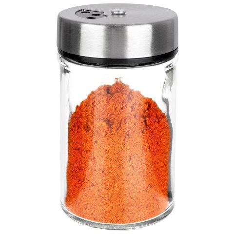 Pojemnik Szklany na Przyprawy Sitko 100 ml ORION Zamykany Otwory 8,5 x 5 cm