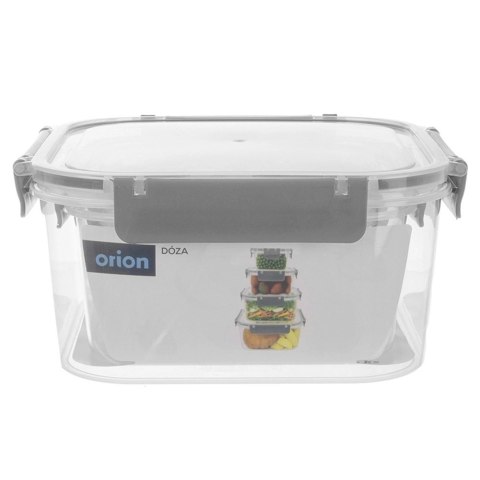 Pojemniki Zestaw 4 szt. Prostokąt Szczelny ORION Zmywarka/Mikrofala 2,85 L