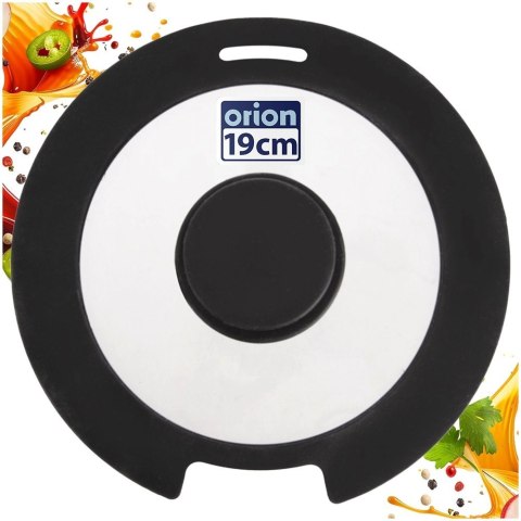 Pokrywka Szklana Borokrzemowa z Silikonowym Rantem 18 cm ORION