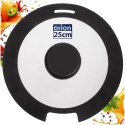 Pokrywka Szklana Borokrzemowa z Silikonowym Rantem 24 cm ORION