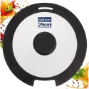 Pokrywka Szklana Borokrzemowa z Silikonowym Rantem 28 cm ORION