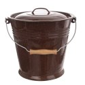 Pokrywka do Wiadra Emaliowana Brązowa BROWN 30 cm ORION na Żywność
