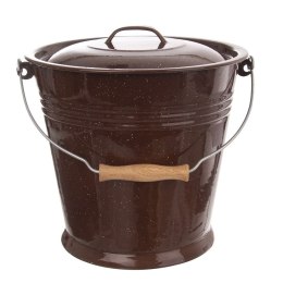 Pokrywka do Wiadra Emaliowana Brązowa BROWN 30 cm ORION na Żywność