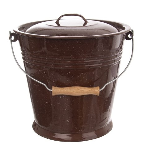Pokrywka do Wiadra Emaliowana Brązowa BROWN 30 cm ORION na Żywność
