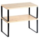 Półka kuchenna drewniana 33,5x19,5x16 cm / 33,5x18,5x13,5 cm 2 szt.