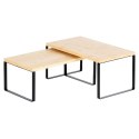 Półka kuchenna drewniana 33,5x19,5x16 cm / 33,5x18,5x13,5 cm 2 szt.