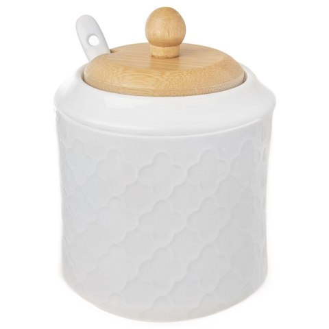 Porcelanowa Cukierniczka z Łyżeczką i Pokrywką ORION