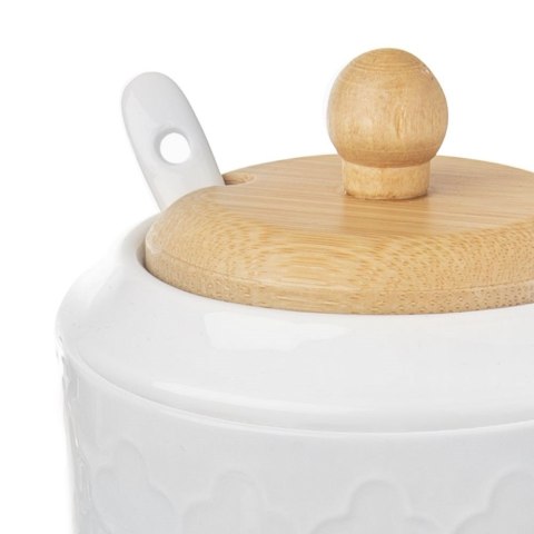 Porcelanowa Cukierniczka z Łyżeczką i Pokrywką ORION