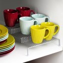 Półka Kuchenna Metalowa 3 Poziomy Szara 28 x 26 cm SG Antypoślizgowe