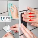 Półka Pod Prysznic Narożna Czarna Przyklejana Taśma 3M VILDE
