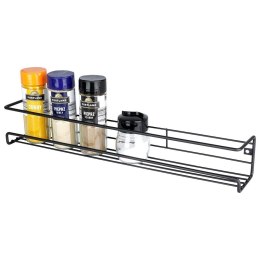Półka na Przyprawy Metalowa Czarna Wisząca LOFT 40 x 65 cm VILDE