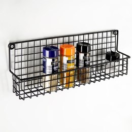 Półka na Przyprawy Metalowa Wisząca Loft Czarna Solidna ORION 9,5x6,5x14 cm