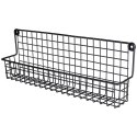 Półka na Przyprawy Metalowa Wisząca Loft Czarna Solidna ORION 9,5x6,5x14 cm