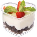 Pucharki Serce 130ml Zestaw 4 szt. do Deserów i Galaretek ORION Musy