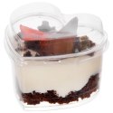 Pucharki Serce z Pokrywkami 130ml Zestaw 4 szt. Finger Food ORION