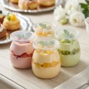 Pucharki z Pokrywkami 160ml Zestaw 6 szt. do Monoporcji i Deserów