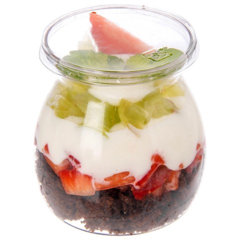 Pucharki z Pokrywkami 160ml Zestaw 6 szt. do Monoporcji i Deserów