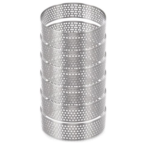 Ranty do Tartaletek Zestaw 6 szt. Perforowane 7 cm Stalowe ORION