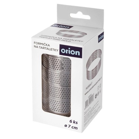 Ranty do Tartaletek Zestaw 6 szt. Perforowane 7 cm Stalowe ORION