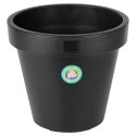 Doniczka ogrodowa plastikowa czarna okrągła 39 cm
