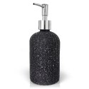 Dozownik do Mydła ORION 450 ml Szklany Szary Imitacja Marmuru z Pompką